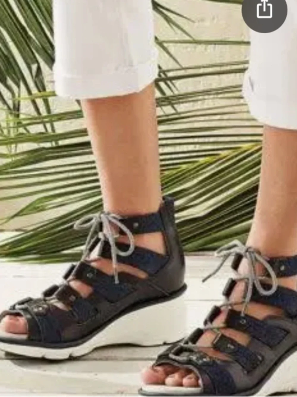 NWOT Jambu Milano Blue Gladiator Sandals Size 8 M - Picture 9 of 9